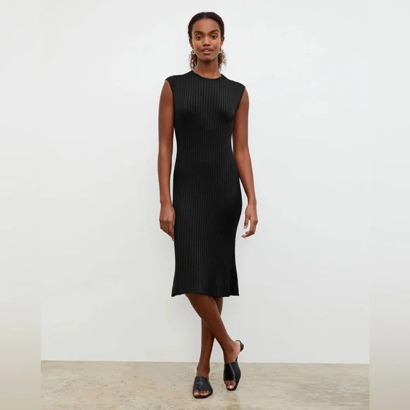popelin stone dress with knitted bib Popelin Stone Bib Short Dress  Ladida